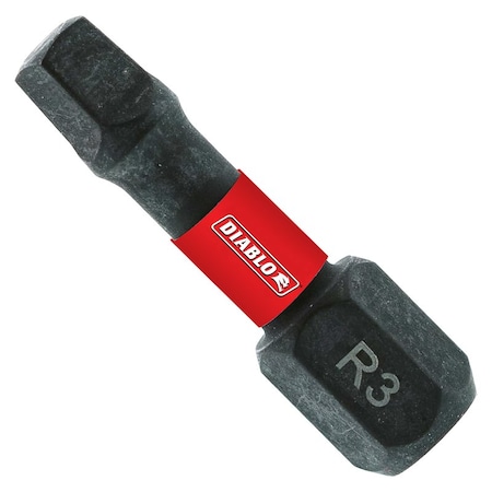 Diablo Diablo Square No 3 X 1 in. L Driver Bit Black Oxide 5 pk DSQ31P5